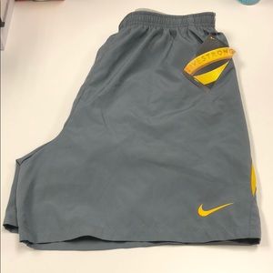 Gray Nike Dri-Fit Running Shorts M Medium NWT